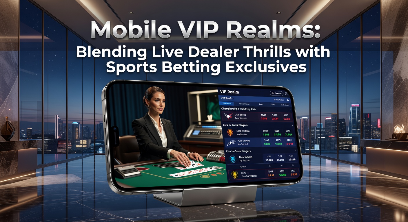 Smartphone mit Live-Dealer-Spiel und Sportwetten-Overlay in einer eleganten VIP-Umgebung